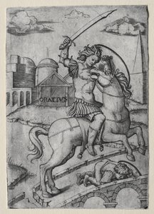 Horatius Cocles verteidigt die Sublicianische Brücke