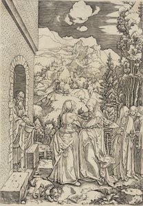 Die Heimsuchung von Marcantonio Raimondi