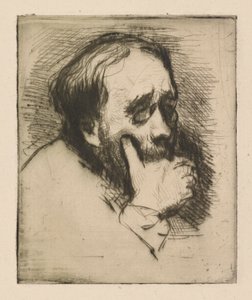 Dreiviertelporträt von Edgar Degas von Marcellin Desboutin