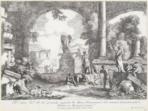 Landschaft mit Ruinen von Marco Ricci