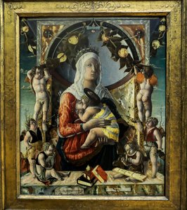 Die Jungfrau und das Kind mit acht Engeln, 1455