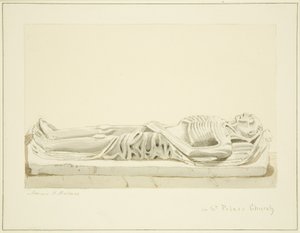 Effigie auf einem Monument in St. Peter