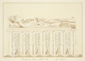 Grab von Abt Knowles in der Kathedrale von Bristol