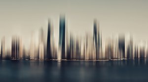 Abstrakte Stadtlandschaftsreflexion