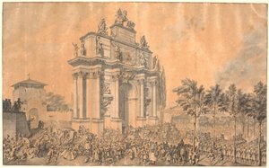 Triumphbogen für Franz III. von Lothringen und Maria Theresia bei ihrem Einzug in Florenz 1739