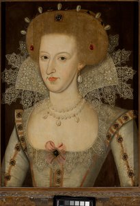 Anne von Dänemark, Königin von James I & VI (1574-1619) von Marcus the Younger (circle of) Gheeraerts