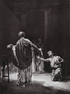 Aristodemus von Messenien opfert seine Tochter von Margaret (after) Dovaston