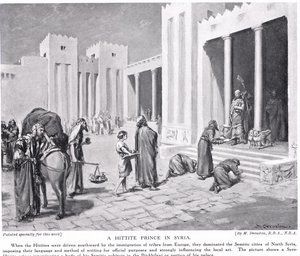 Ein hethitischer Prinz in Syrien, Illustration aus 