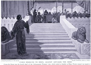 Cyrus beschließt, gegen Astyages den Meder zu rebellieren 550 v. Chr. von Margaret Dovaston