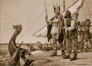 Rurik zieht ins Land der Slawen, 862 von Margaret Dovaston