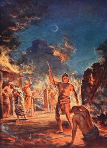Die Verbrennung von Lagash, Illustration aus 