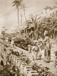 Die hängenden Gärten von Babylon, Illustration aus 