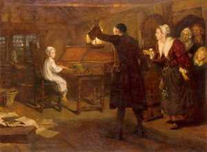 Das Kind Händel, entdeckt von seinen Eltern von Margaret Isabel Dicksee
