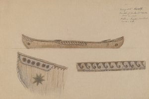 Modell eines Kanus von Margaret Knapp