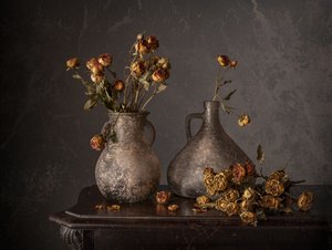 Getrocknete Rosen Stillleben