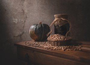 Rustikales Herbst Stillleben