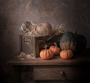 Rustikale Herbstkürbisse von Margareth Perfoncio