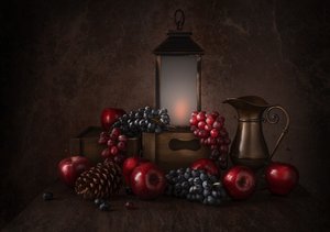 Rustikale Ernte Stillleben von Margareth Perfoncio