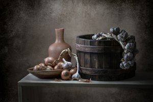 Rustikale Küchenernte von Margareth Perfoncio
