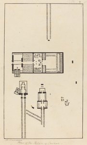 Plan des Palastes von Carnac von Maria Denman after John Flaxman