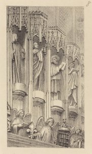 Statuen in der Architektur der Kapelle Heinrichs VII., Westminster Abbey