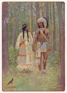 Illustration für Hiawatha von Longfellow
