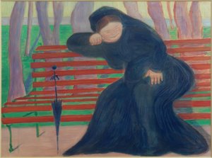 Witwe auf der Bank von Marianne von Werefkin