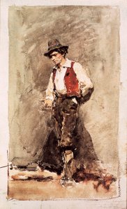 Kalabrier. Aquarell von Mariano Fortuny (1838-1874). 1868. Barcelona. Nationalmuseum für Kunst von Katalonien.