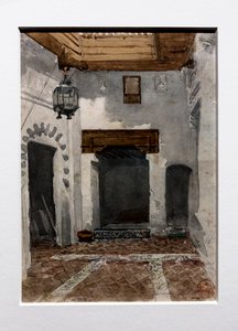Innenansicht des Hauses, in dem wir unsere ersten Tage in Tetouan verbrachten, um 1860