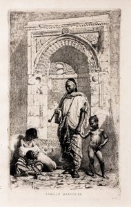 Marokkanische Familie, um 1862