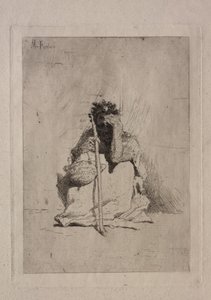 Sitzender Bettler