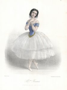 Italienische Balletttänzerin Amalia Ferraris im Ballet des Elfes an der Pariser Oper, um 1860
