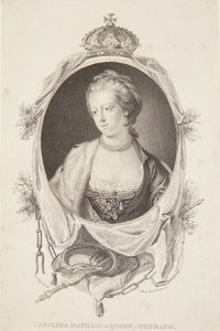 Porträt von Caroline Mathilde