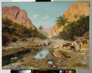 Die Schluchten von El Kantara im Süden Algeriens von Marie Dominique Siciliano