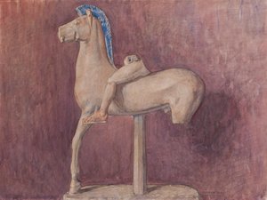 Pferd mit Reiter (Akropolis Museum Inv. 700)