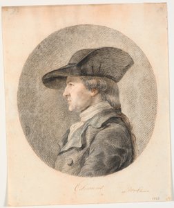 Porträt von J.F. Clemens. Profil nach links