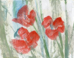 Rote Blumen, 2020