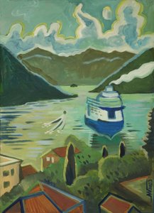 Küstenfjord Kreuzfahrtschiff