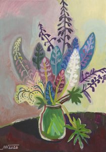 Buntes botanisches Stillleben