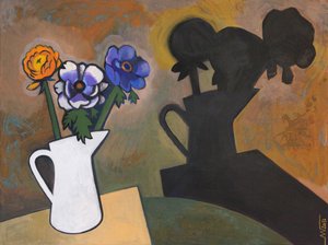 Floral Stillleben mit Schatten