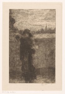 Frau mit Mantel von Marinus van der Maarel