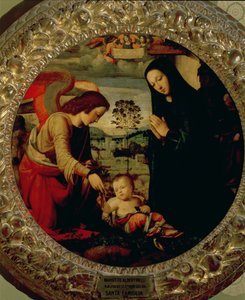 Die Heilige Familie von Mariotto Albertinelli