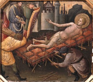 Das Martyrium des Hl. Laurentius von Mariotto di Nardo