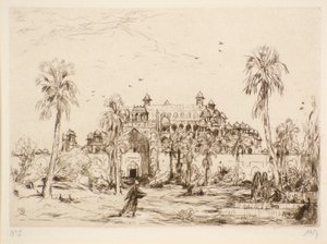 Palast in Nordafrika von Marius Alexander Jacques Bauer
