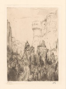 Parade mit Elefanten von Marius Bauer (signed by artist)