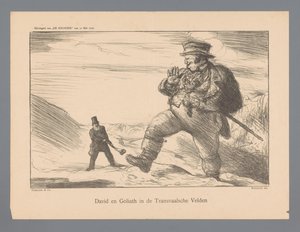 David und Goliath in den Transvaal-Feldern