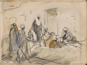 Straße mit Figuren in Luxor von Marius Bauer
