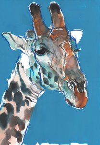Bulle Masai Giraffe, 2018 von Mark Adlington