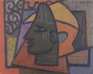 Design mit Benin-Kopf
