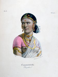Weibliche Tänzerin Bayadere, 1828 von Marlet et Cie